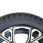 12'' Machined/Glossy Black Golf Cart Rim and 215/35-12 Low Profile DOT Street