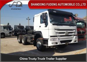 Quality EURO II Tractor Head Trucks 420 HP 6 * 4 Drive Wheel Diesel Fuel Type wholesale