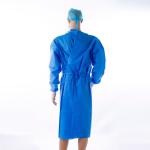 Reinforced Nonwoven Disposable Protective Gown 45gsm Eco Friendly