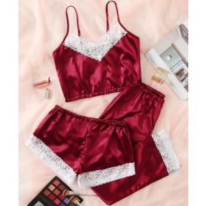 Quality Lace Floral Sexy Bodysuit Lingerie Fashion Silk Satin Sleepwear For Womens wholesale