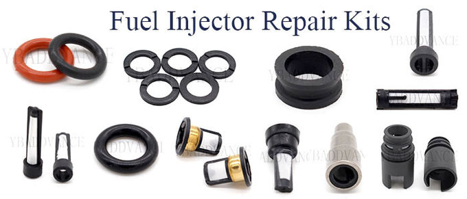 Small Size Fuel Injector Repair Kits Yellow Washer ASNU09 Bosch Universal Type EV1