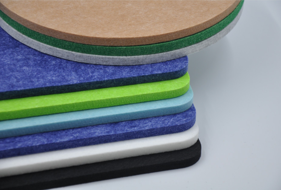 PET Felt Square Acoustic Panels 9mm Sound Aborbing Wall Board For KTV