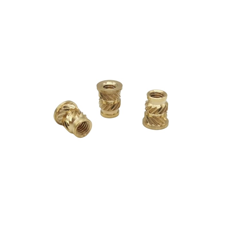 Factory Wholesale Double Twill Copper Nut Brass Nut Cap Through-Hole Knurled Nut