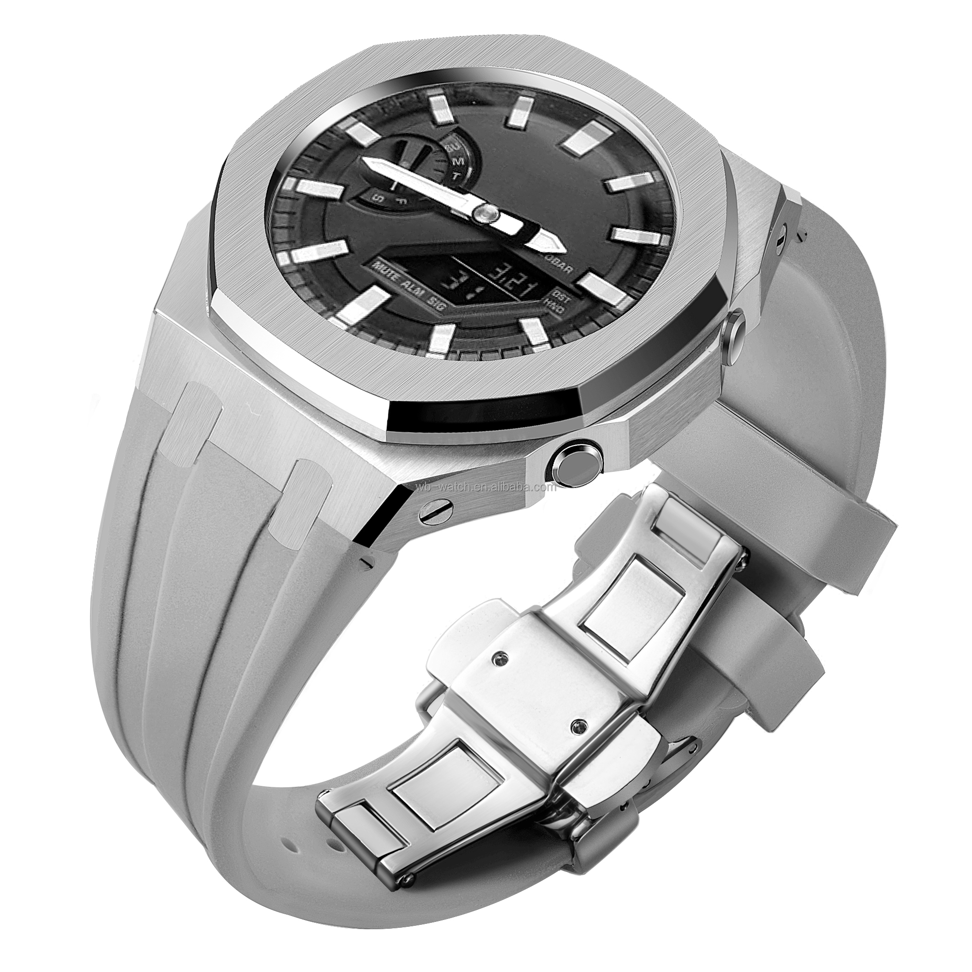 Ga2100 Mod Kit Stainless Steel Bezel Dial And Case Retrofit For Casio G Shock Ga 2110