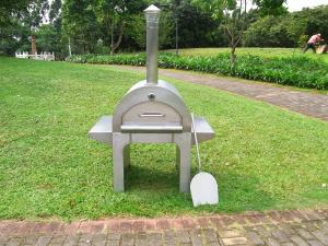 Quality 30mm thick Outdoor Stainless Steel Wood Fired Pizza Oven 430 840mm wholesale