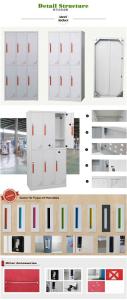 Quality Professional steel company lockers FYD-G008 made in China,Recessed hanlde,Orange,handle wholesale