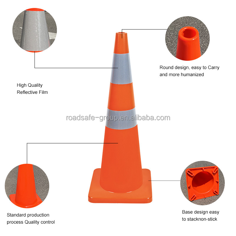 12inch/18inch/28inch/30inch/36inch Conos De Seguridad Vial Manufacturer Orange Traffic Pvc Cone