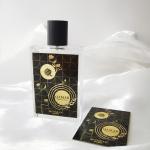 Custom High-end Metal Aluminum Perfume Packing Embossing Gold Roll Stickers