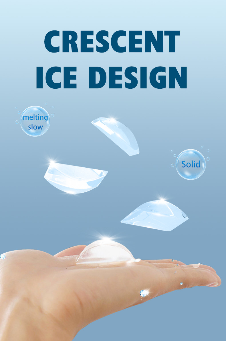 200KG /24H Commercial Crescent Ice Machine Automatic Crescent Ice Maker Machine