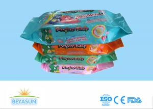Quality Antiseptic Baby Disposable Wet Wipes Flushable For Face / Hand , 20x15cm Size wholesale