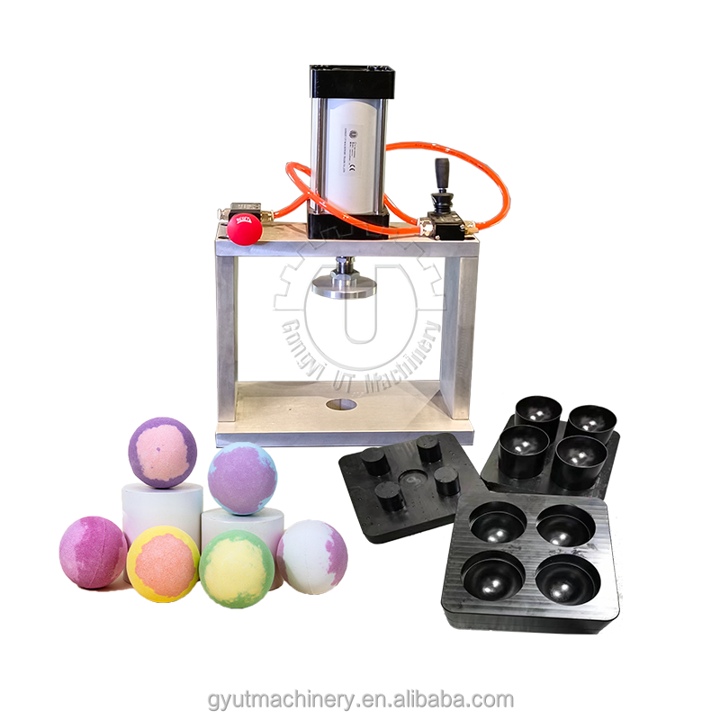 Raw Materials Salt Powder Single Pneumatic Bath Bomb Press for Easy Operation