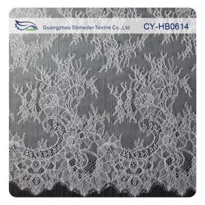 Quality Delicate Gorgeous Chantilly Lace for Evening Dress , White Color wholesale