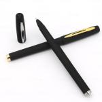 Corporate Advertising Black Metal Gel Ink Pen with Custom Logo and 240M Writing