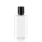 Transparent Plastic Screw Top Jar 70mm Width Airless Leakproof