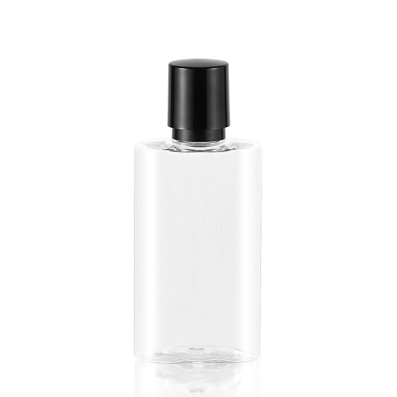 Transparent Plastic Screw Top Jar 70mm Width Airless Leakproof