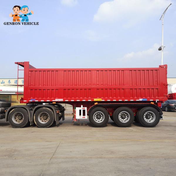 3 Axles Rear Tipper Semi Trailer transport coal, ore, construction materials and