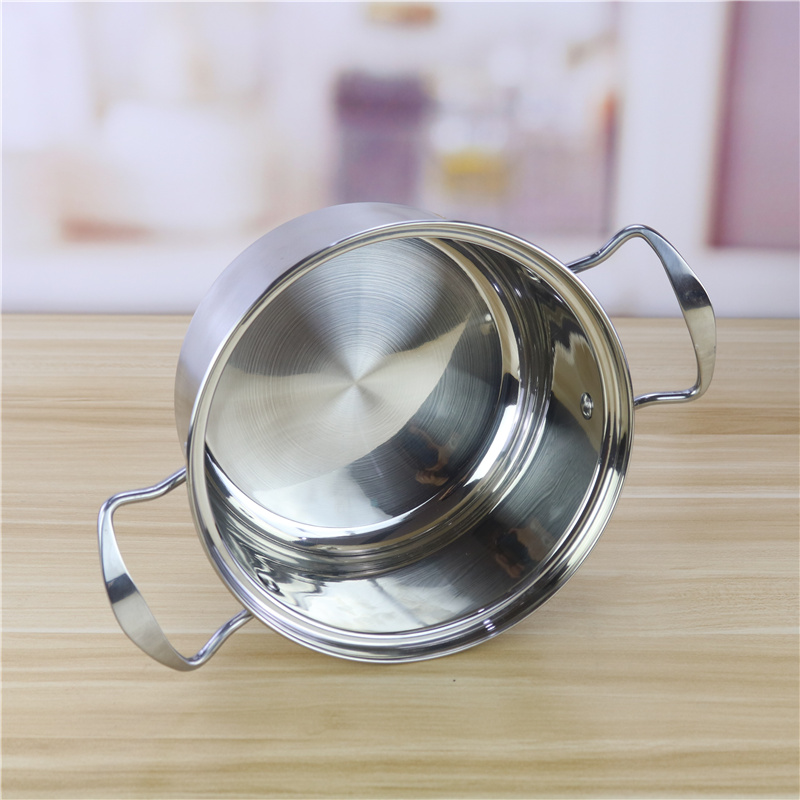Customized 18cm 20cm 26cm Cookware Set Stainless Steel 201