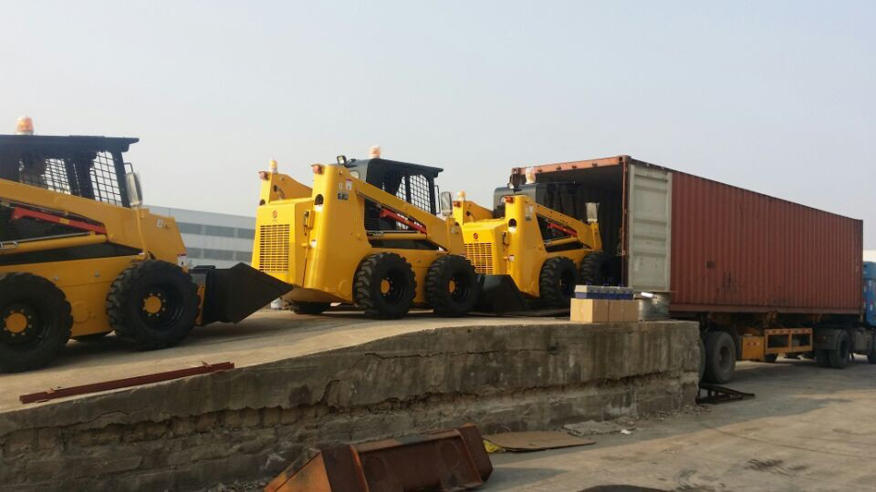 SNSC EPA EV Engine 350kg 500kg Mini Diesel Skid Steer Loader Max Dumping Height 2050mm