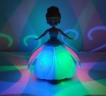 Custom Dancing Princess Universal Spinning Cool Light Music Aisha plastic Toy