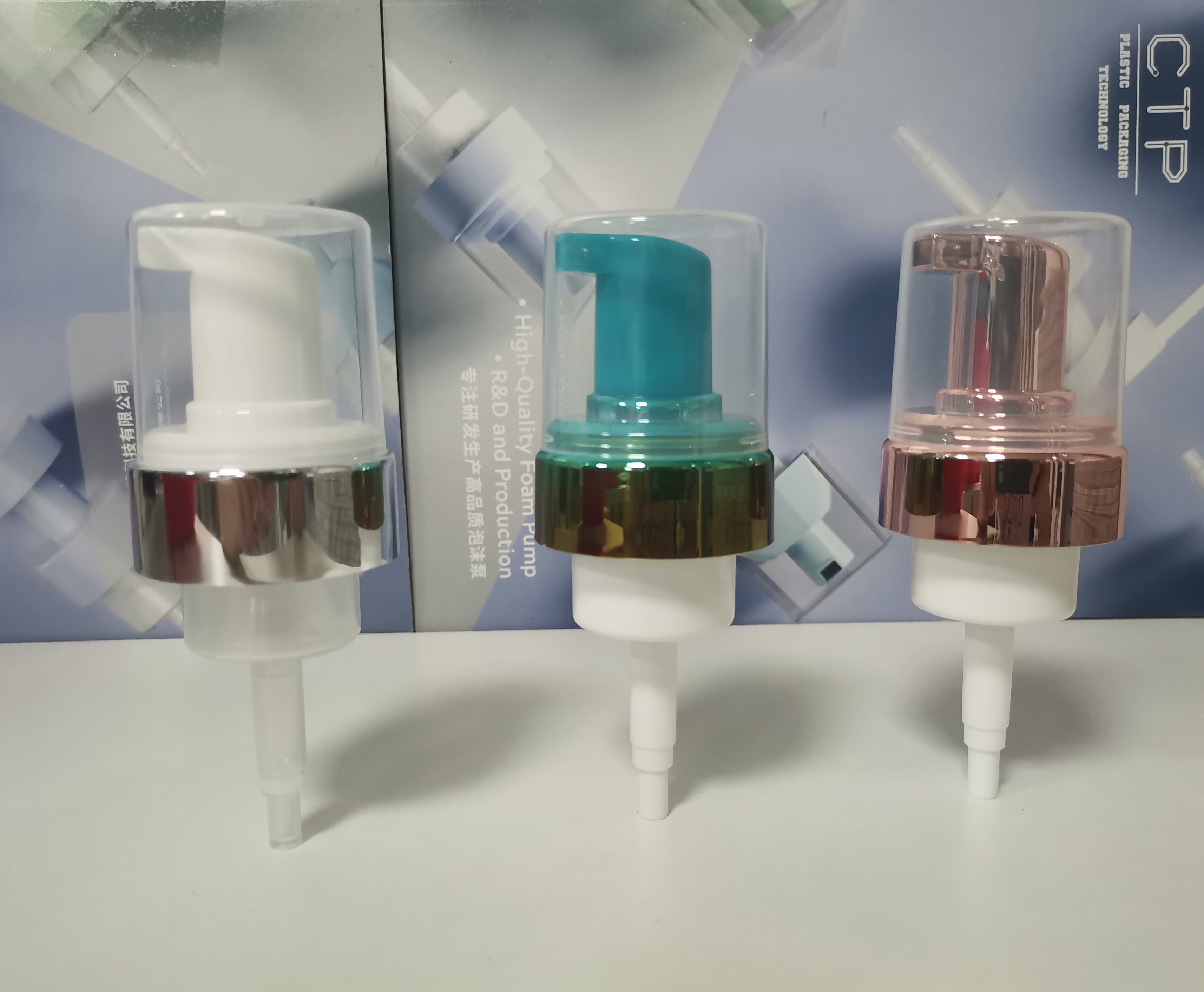 1.2cc Foam Bottle Pump With Transparent Housing And White Pump Head For Smooth Dispensing