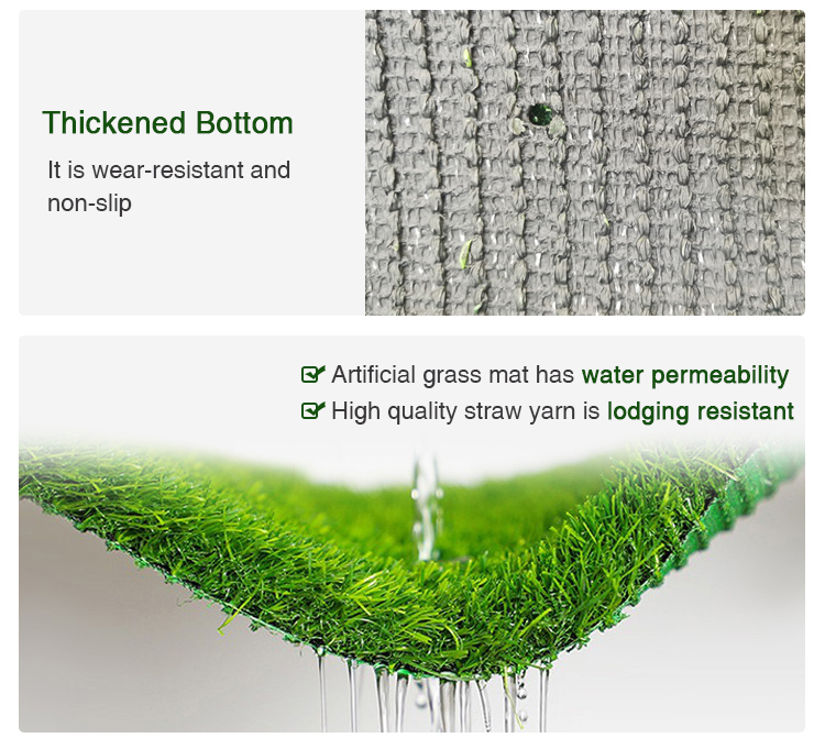 High Density Natural Appearance Gardens Landscape Grass Garden Carpet Grass