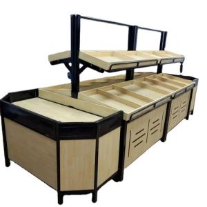 Quality Metallic Vegetable Display Rack Supermarket Adjustable Shelves wholesale