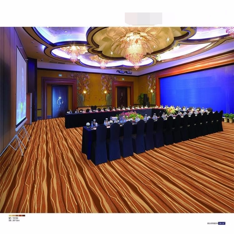 3d colorful flat wave printed nylon classroom carpet