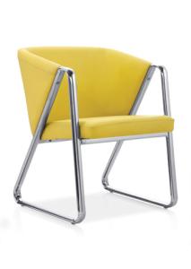 Quality modern leather meeting chair with chrome leg/leather visitor chair with chrome foot/leather dining chair with metal leg wholesale