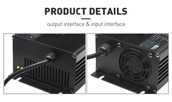 2500W Portable Li Ion Battery Charger 100A 12V Lithium Charger Stable