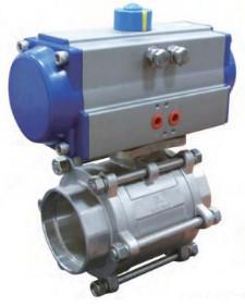 Quality Thread Connection Pneumatic Operated Valve 316 Stainless Steel 1000psi wholesale