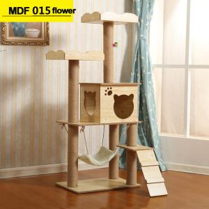 Quality Soft Plush Detachable MDF Wooden Cat Tree wholesale