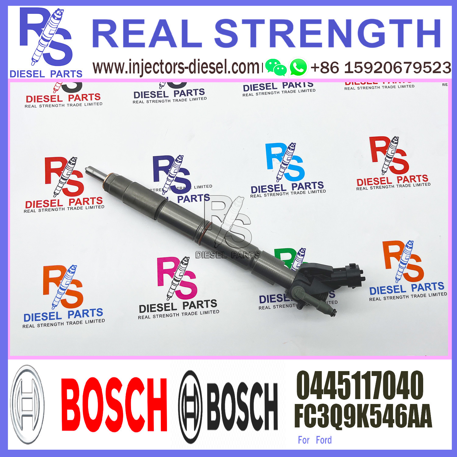 Common Rail Injector 0445117040 FC3Q9K546AA For Ford