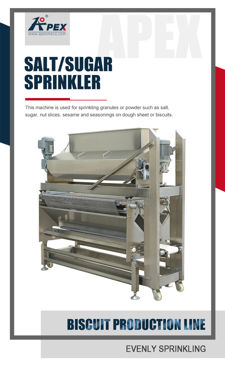0.1-1/min Automatic Sugar Spreader , Biscuit Cookie Salt Sugar Sprinkler Machine