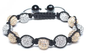 Quality Adjustable Shamballa Bracelet, Crystal Rhinestone Ball wholesale