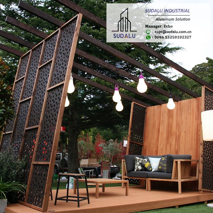 SUDALU Outdoor Laser Cut Decoration Panel Aluminum Shading Screens Perforated Panel from Foshan