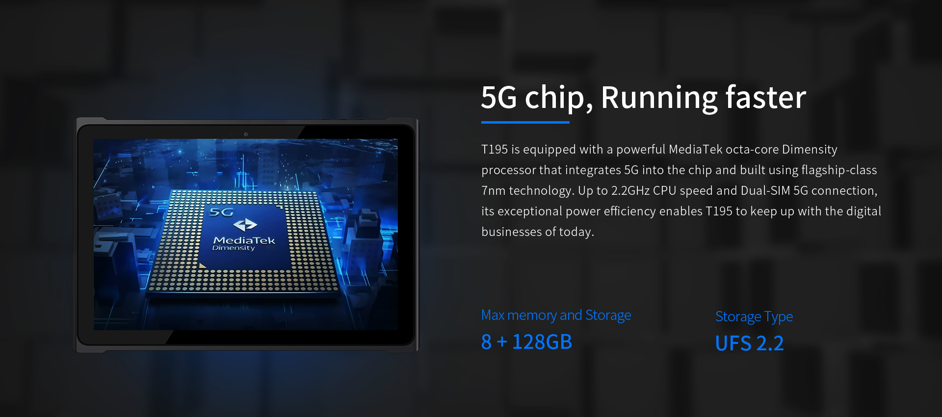 Rugged Tablet 10-Inch Industrial PC with USB Type C Charging Interface and Android 11