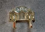 Customized Virgin Plastic Casket Corners Pale Golden American Style With