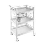 Electric Drawers Hospital Abs Medical Trolley Cart 4 Castors