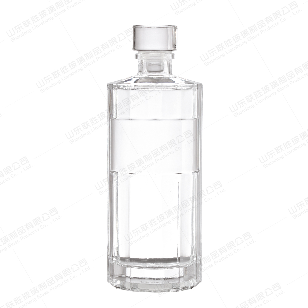 Body Material Glass Cylinder Bottle 350ml 550ml 750ml for Liquor Vodka Whisky