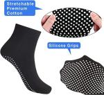 Diabetic Adults Men Women 4 Pairs Unisex Grip Socks for Yoga Home Workout Barre