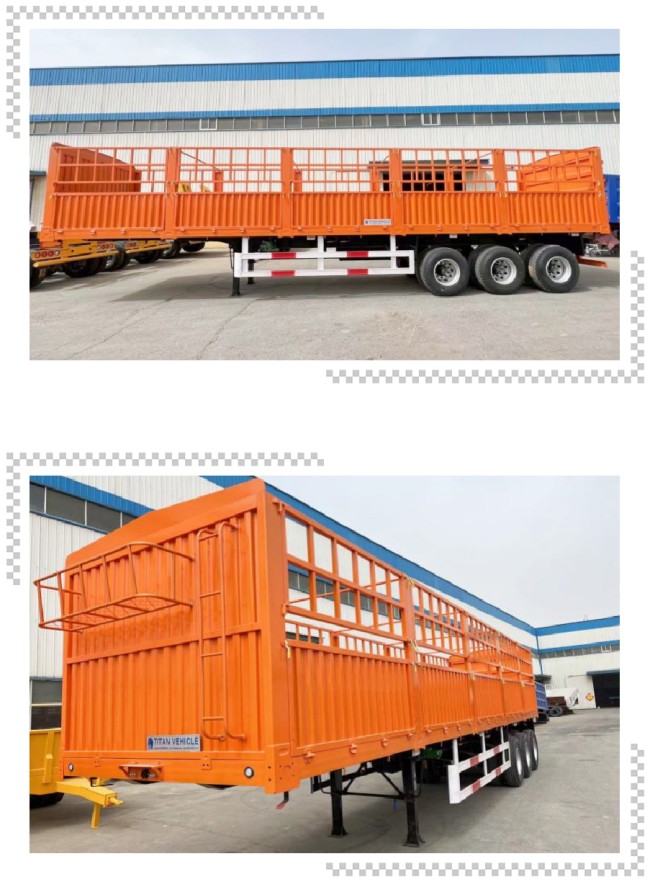 TITAN 3 Axle Fence Semi Trailer for Sale  60 Tons of Trailer Stakes