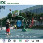 Outdoor School Court Basketball Stand Basketball Hoop Tempered Glass Backboard