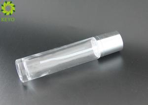 Quality Thick Bottom 100ml Glass Pump Bottles , Round Clear Empty Lotion Containers wholesale