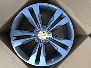 Quality Lightweight ET43 5 Double Spoke 18 Inch Aluminum Rims Grey Himalaya Polished wholesale