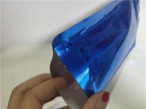 Quality Versatile Aluminum Foil Stand Up Pouch Blue High Temperature Resistance wholesale