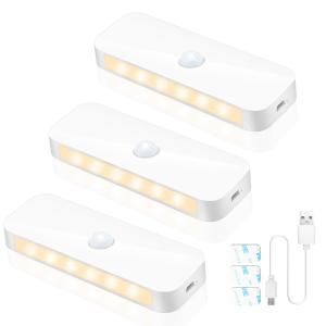 Quality Magnetic Cabinet Battery Powered Sensor Light DC5V Stick On 150 Lumen wholesale