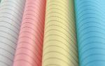 5mm Stripe Polyester ESD Fabric Antistatic 2 / 3 Twill 75D X 75D