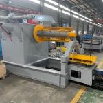 Metal Steel PPGI Electric Hydraulic Decoiler Machine With Loading Cart