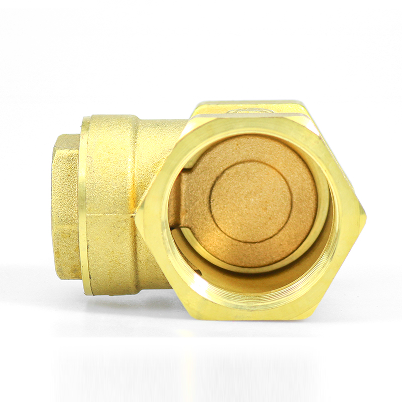 DN32 DN15 Metal Connector Brass Horizontal Non Return Swing Check Valve