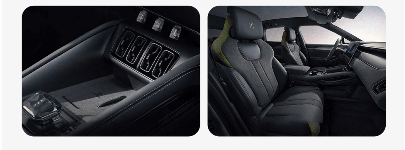 BYD's New Generation Pure Electric SUV SONG L 550KM-662KM Range Interior Look